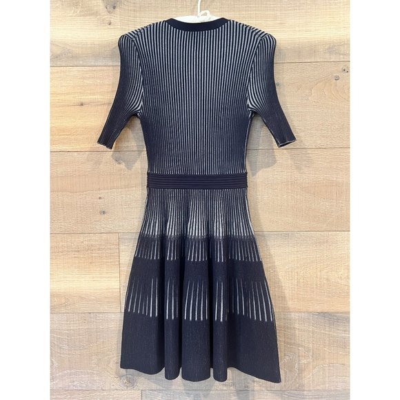 NEW SIMKHAI Nadya Compact Rib Wrap Skater Mini Dress SIZE S - Picture 8 of 9